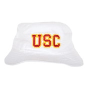 USC Trojans American Needle White Cotton Twill Bucket Hat